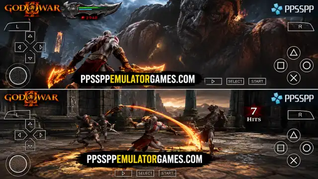 God of War 3 PPSSPP Gameplay
