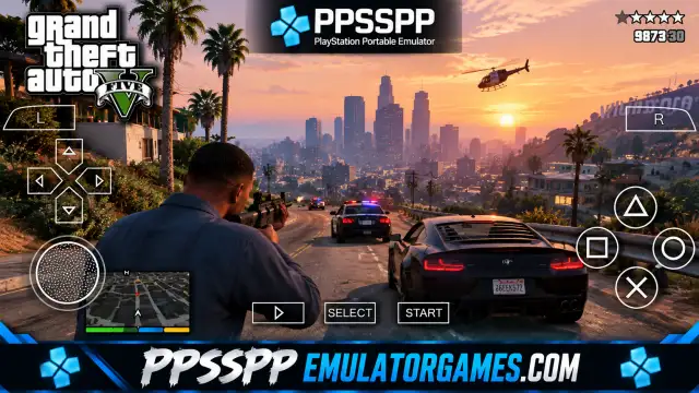 GTA 5 PPSSPP Gameplay Screenshots
