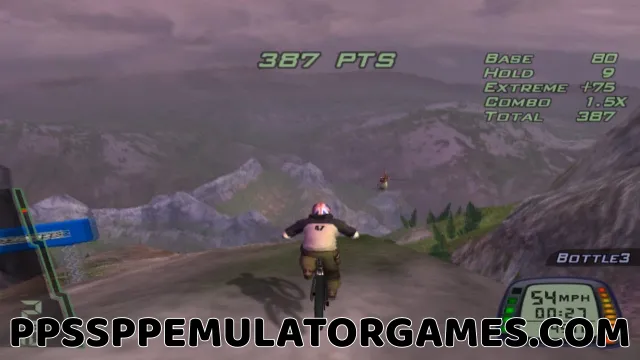 Downhill Domination PPSSPP Gameplay Screenshot