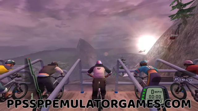 Downhill Domination PPSSPP Gameplay