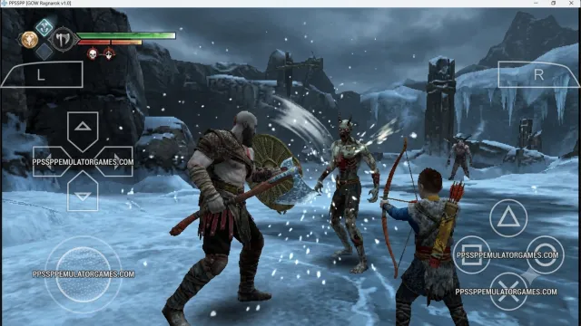 God of War Ragnarok PPSSPP gameplay